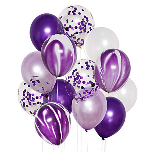 Details about   Pantaloons confetti balloons 4 sizes ribbon Lilac Purple mixes